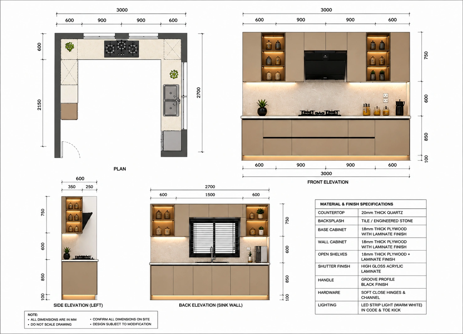 L-Type Kitchen